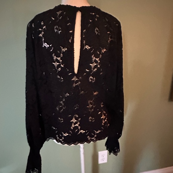 NWT: Free People Olivia Lace Top With Bell Sleeves - Picture 13 of 14